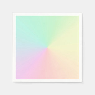 Servilleta De Papel Gradiente silenciado Ombre Arcoiris Pastel Estétic