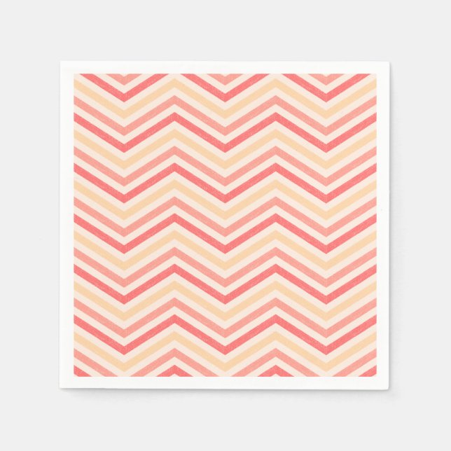 Servilleta De Papel Gradiente ZigZagZest Sunset (Anverso)