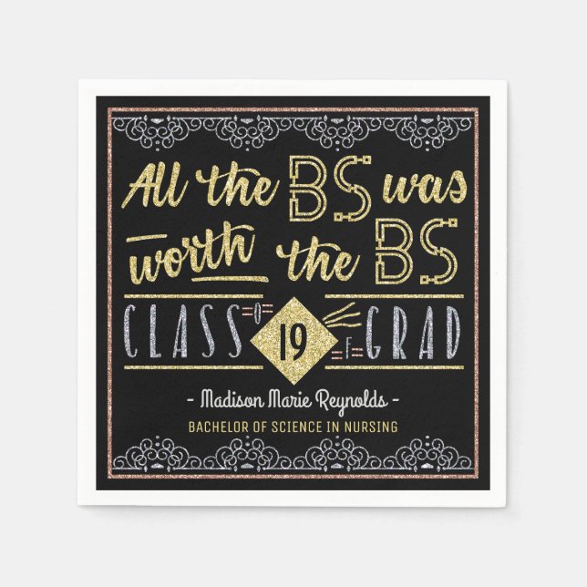 Servilleta De Papel Grado Graduado Graduado Grado Grado Gracioso (Anverso)