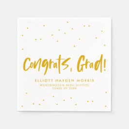 Servilleta De Papel Grados de felicitación graduación de confeti amari