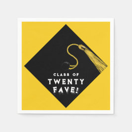 Servilleta De Papel Graduación 2025 Fiesta Amarillo