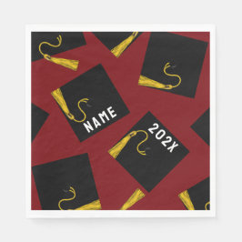 Servilleta De Papel Graduación 2025 Maroon