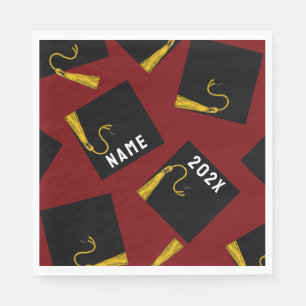 Servilleta De Papel Graduación 2025 Maroon