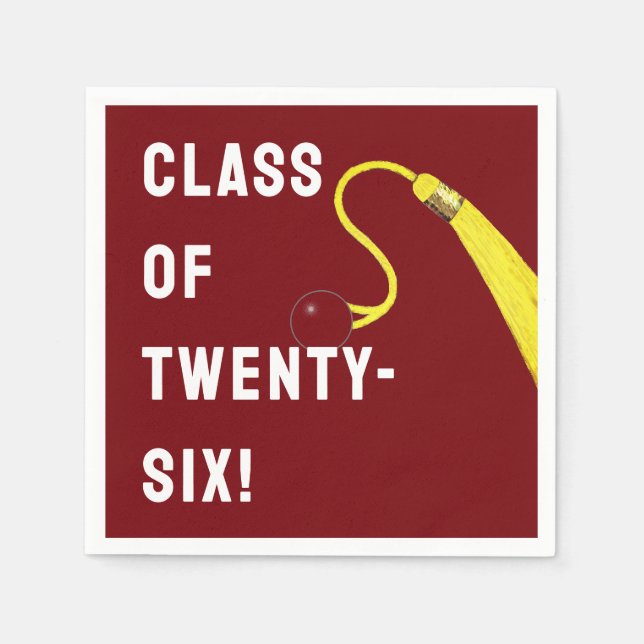 Servilleta De Papel Graduación 2026 (Anverso)