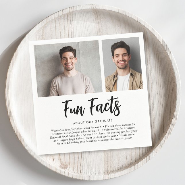 Servilleta De Papel Graduación 2 Fotos Hechos Divertidos (Subido por el creador)