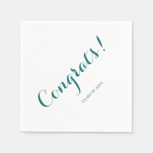 Servilleta De Papel Graduación "Clase de" Felicitaciones Verde