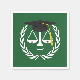 Servilleta De Papel Graduación Creativa de la Facultad de Derecho