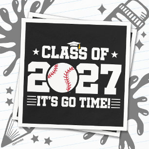 Servilleta De Papel Graduación de Béisbol Hora de Ir Clase Superior de