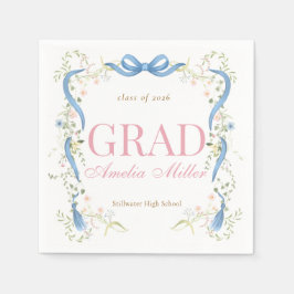 Servilleta De Papel Graduación de Fancy Florals
