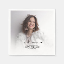 Servilleta De Papel Graduación de Foto Moderna