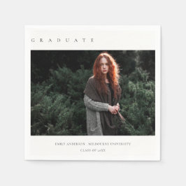 SERVILLETA DE PAPEL GRADUACIÓN DE FOTOS DE PERSONALIZADOS MÍNIMAS LIMP