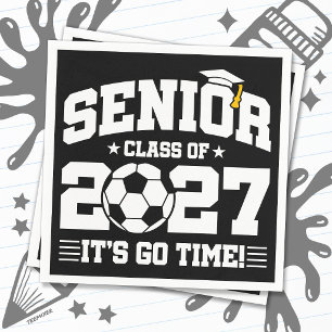 Servilleta De Papel Graduación de Fútbol Hora de Partir Clase de Gradu