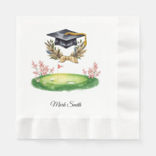 Servilleta De Papel Graduación de Golf para golfista en campo de golf