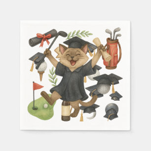 Servilleta De Papel Graduación de golf temática para golfista amante d
