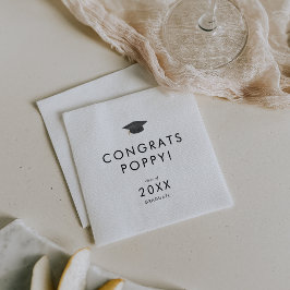 Servilleta De Papel Graduación de Grad Cap de moda