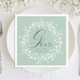 Servilleta De Papel Graduación de guirnalda verde verde verde verde