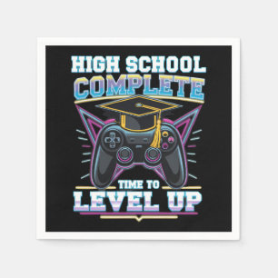 Servilleta De Papel Graduación de Juegos de Gamer Completa de Escuela