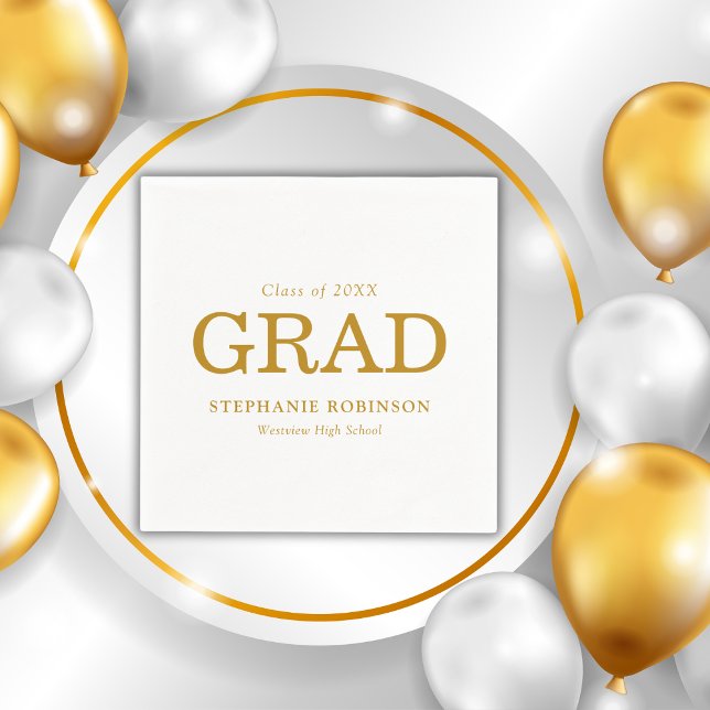 Servilleta De Papel Graduación de la clase de nombre de alumno (Subido por el creador)