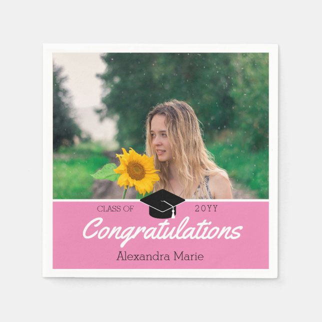 Servilleta De Papel Graduación de la Escuela de Fotografía de Clase pe (Anverso)