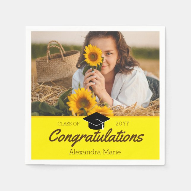 Servilleta De Papel Graduación de la Escuela de Fotografía de Clase pe (Anverso)