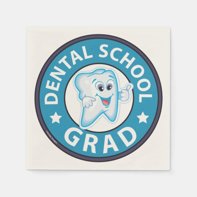 Servilleta De Papel Graduación de la escuela dental (Anverso)