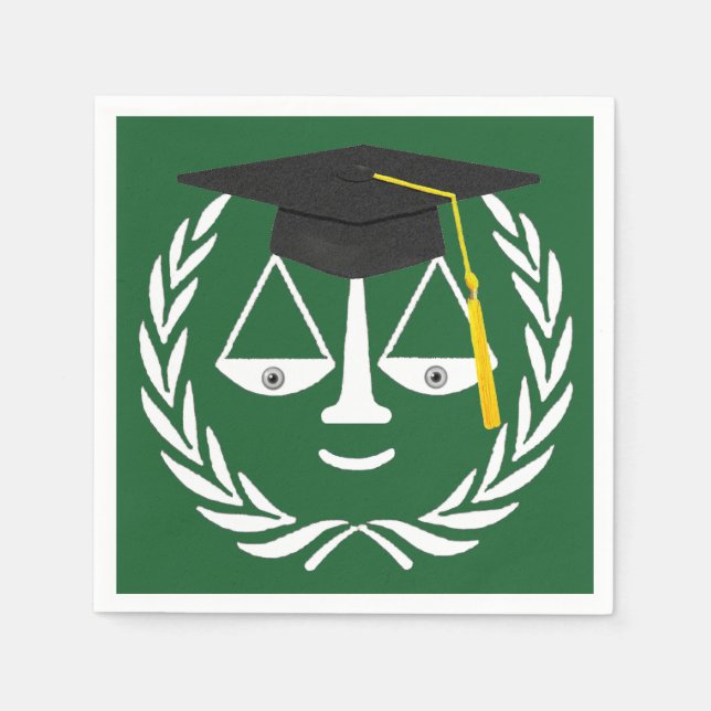 Servilleta De Papel Graduación de la Facultad de Derecho (Anverso)