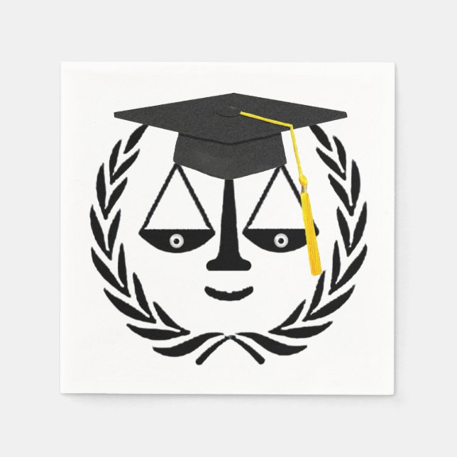 Servilleta De Papel Graduación de la Facultad de Derecho (Anverso)