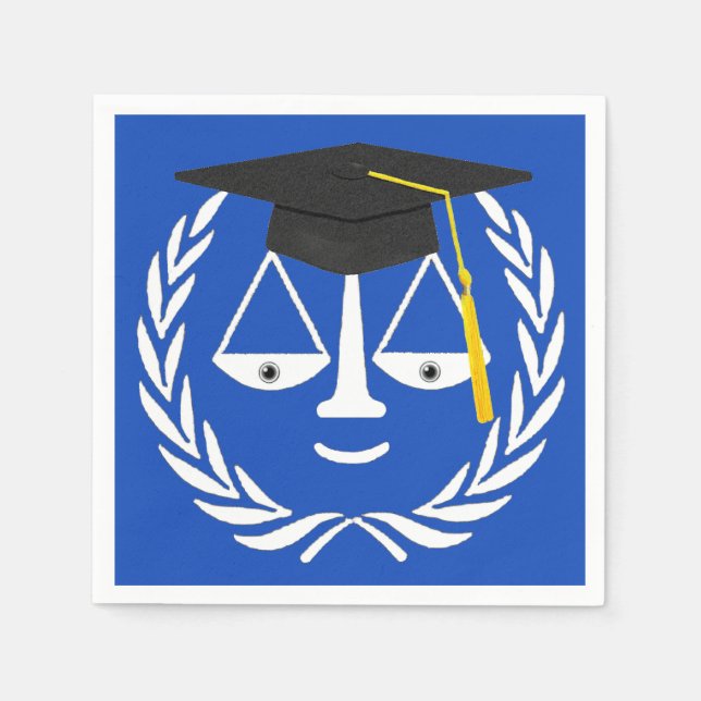 Servilleta De Papel Graduación de la Facultad de Derecho (Anverso)