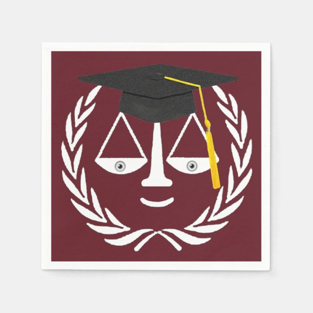 Servilleta De Papel Graduación de la Facultad de Derecho (Anverso)