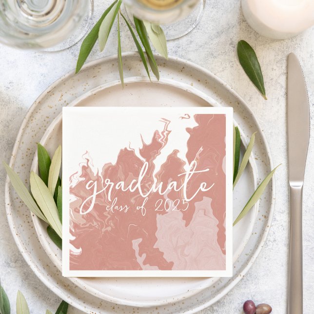 Servilleta De Papel Graduación De Mable Rosa (Subido por el creador)