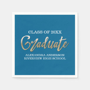 Servilleta De Papel Graduación de Relieve metalizado de imitación de o
