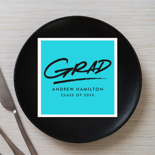 Servilleta De Papel Graduación discontinua turquesa moderna