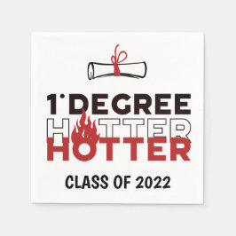 Servilleta De Papel Graduación divertida de un grado más caliente