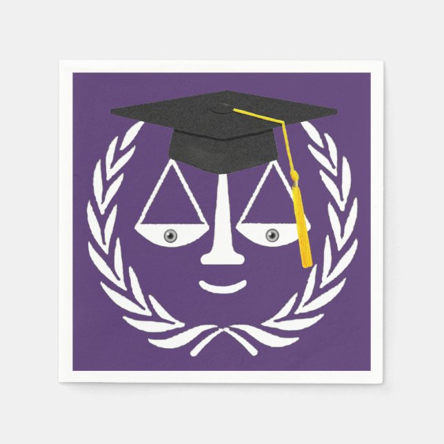 Servilleta De Papel Graduación en Facultad de Derecho (Anverso)