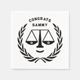 Servilleta De Papel Graduación en Facultad de Derecho