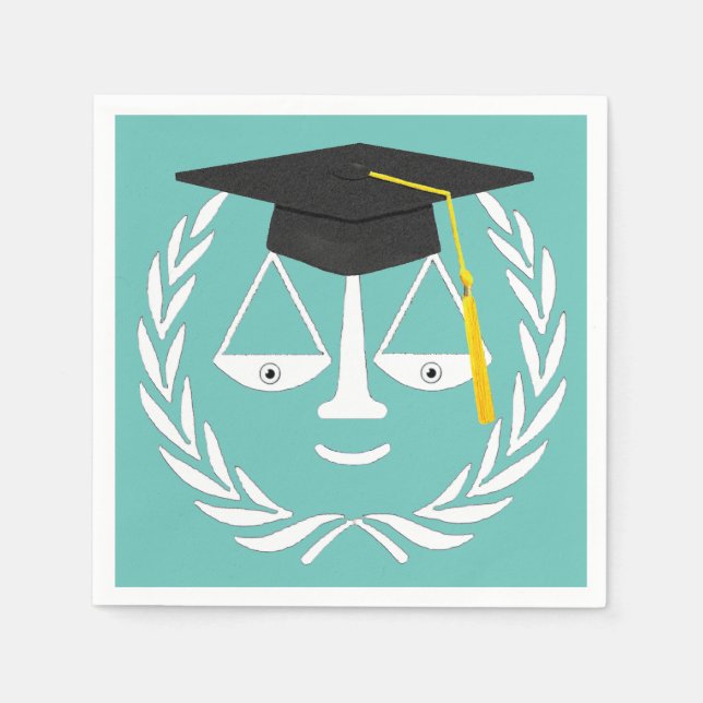 Servilleta De Papel Graduación en Facultad de Derecho (Anverso)