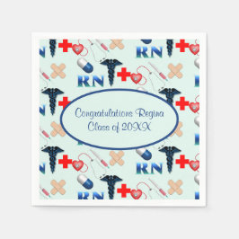 Servilleta De Papel Graduación en la escuela de enfermería