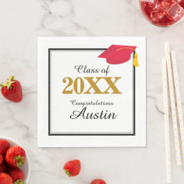 Servilleta De Papel Graduación en la escuela superior o secundaria
