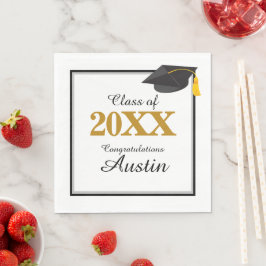 Servilleta De Papel Graduación en la escuela superior o secundaria