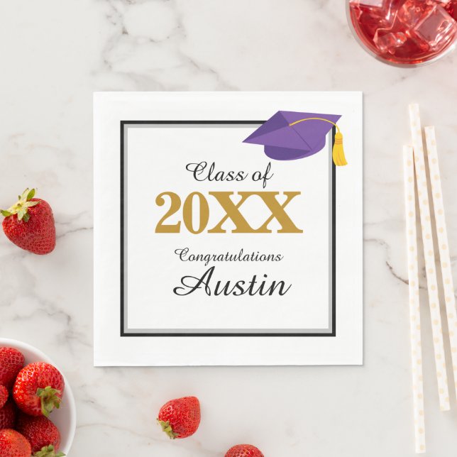 Servilleta De Papel Graduación en la escuela superior o secundaria (In situ)