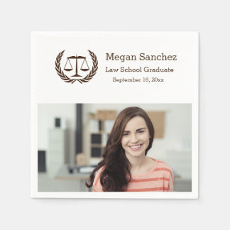 Servilleta De Papel Graduación en la Facultad de Derecho de las Escala