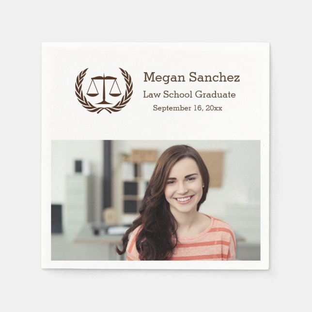 Servilleta De Papel Graduación en la Facultad de Derecho de las Escala (Anverso)