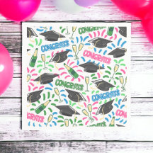 Graduación Felicitaciones Champagne Confetti Color