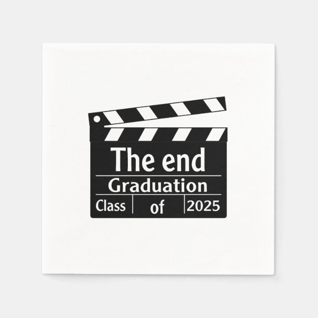 Servilleta De Papel Graduación final de cine 2025 (Anverso)