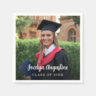Servilleta De Papel Graduación Foto Clase de 2025