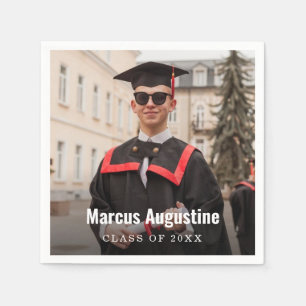 Servilleta De Papel Graduación Foto Clase de 2025