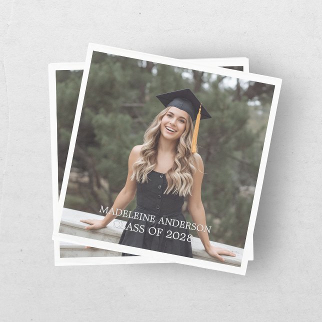 Servilleta De Papel Graduación Fotográfica Moderna (Subido por el creador)