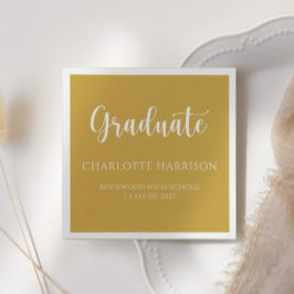 Servilleta De Papel Graduación Guión casual Toallas modernas de papel