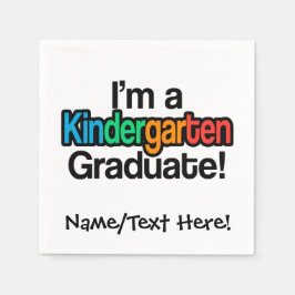 Servilleta De Papel Graduación infantil colorida Graduado de jardines 