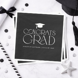 Servilleta De Papel Graduación Minimalista Moderna